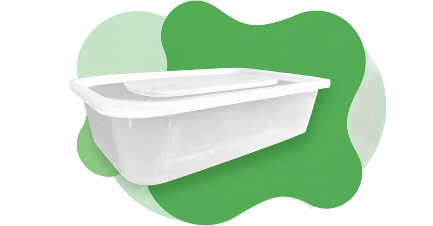 Reusable Panda Lunch Box container with lid